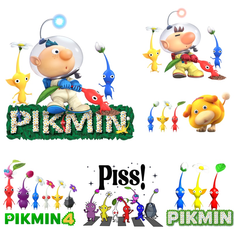 Board Game Movie - Urocze naszywki z gry Pikmin 4