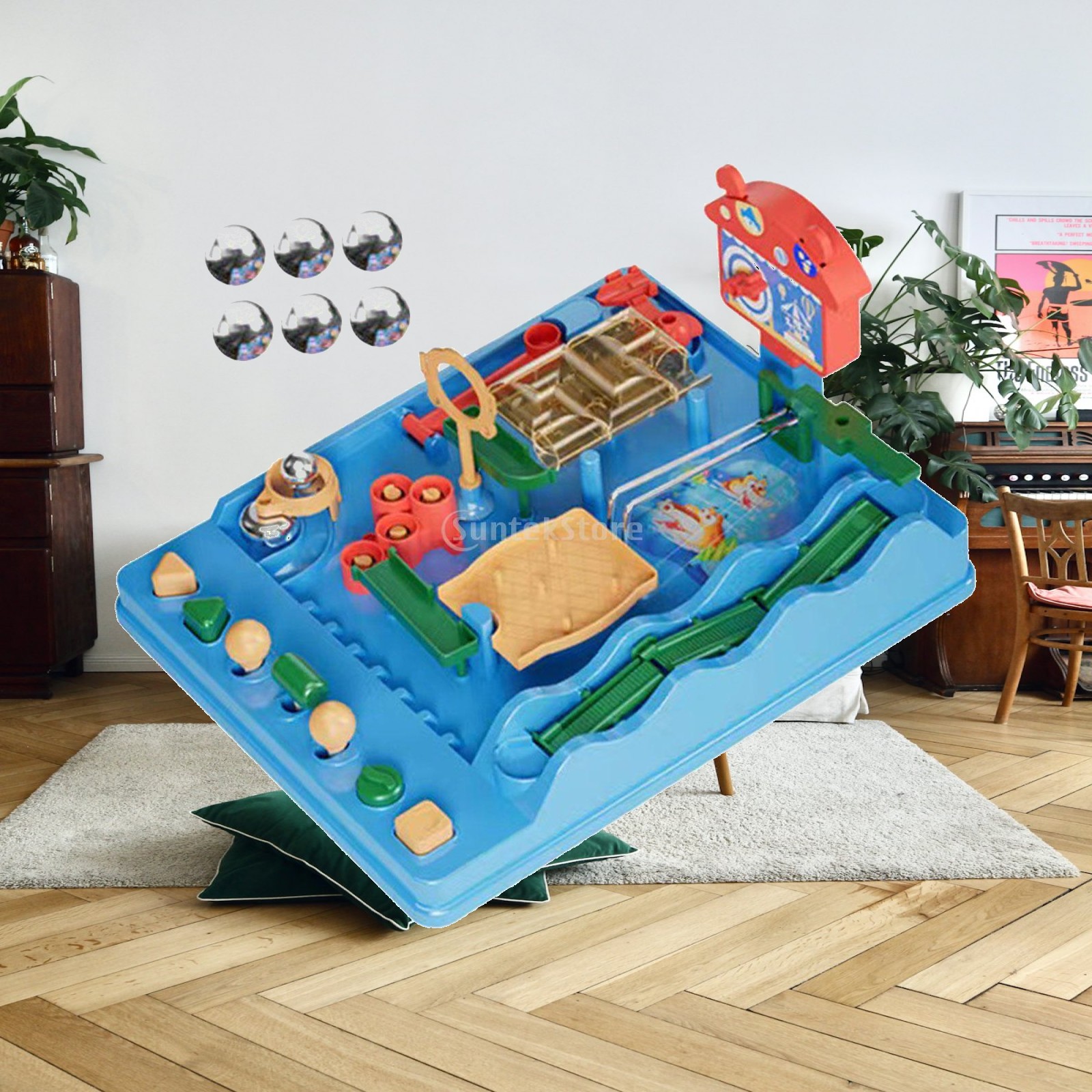Board Game Race Track - Klasyczna marmurowa torowa drága rozwijająca zdolności