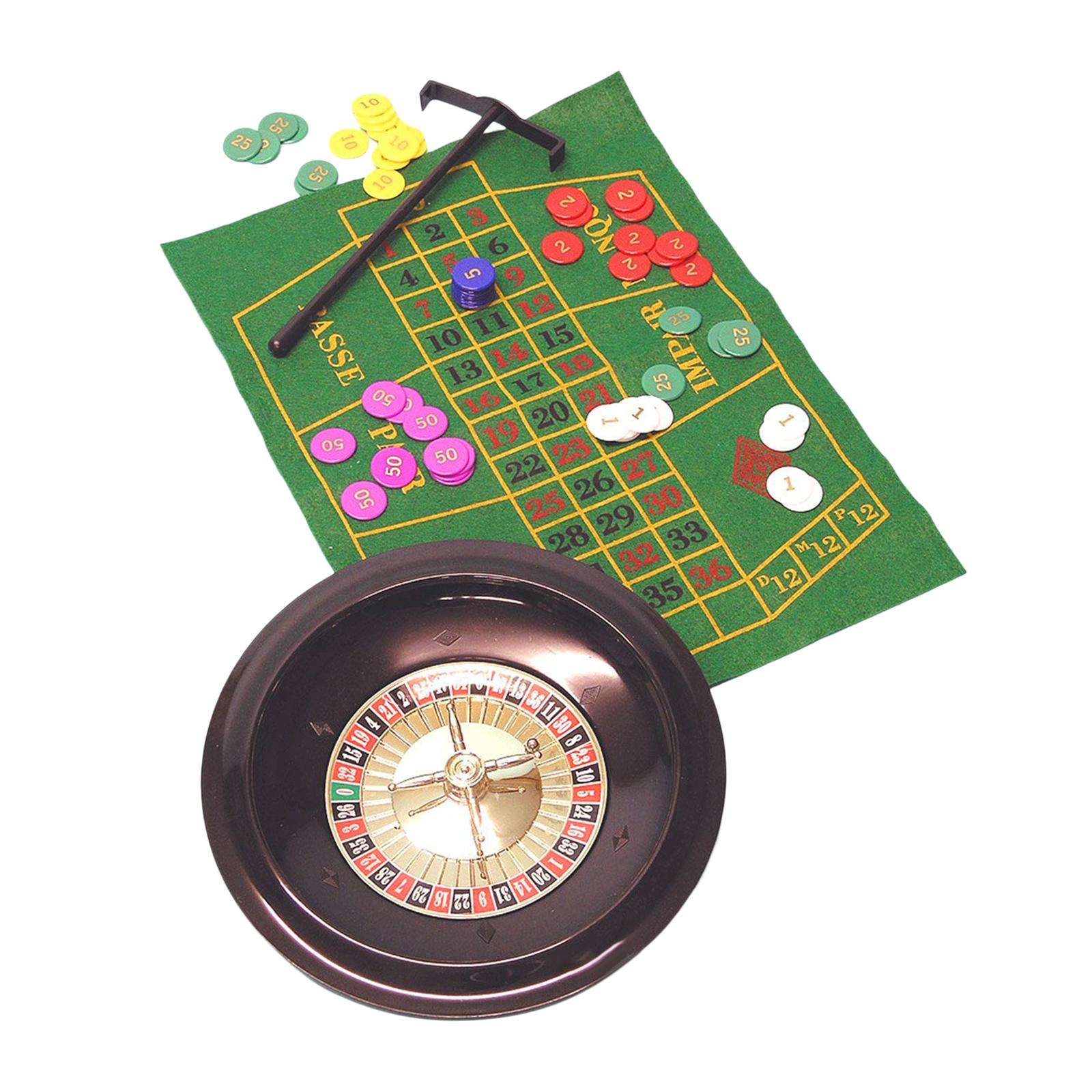 Board Game With Chips - Ruletka o średnicy 10 cali z