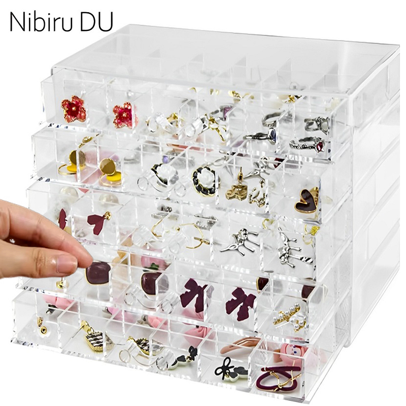 Token Tray Organizer - Przezroczyste pudełko do przechowywania biżuterii 72/79/120