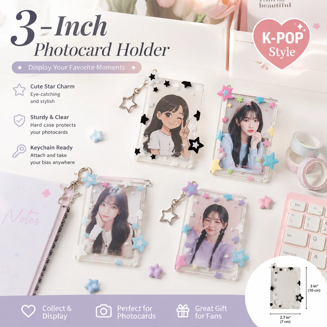 Card Sleeves Protector - Etui na fotokartę Star Design 3