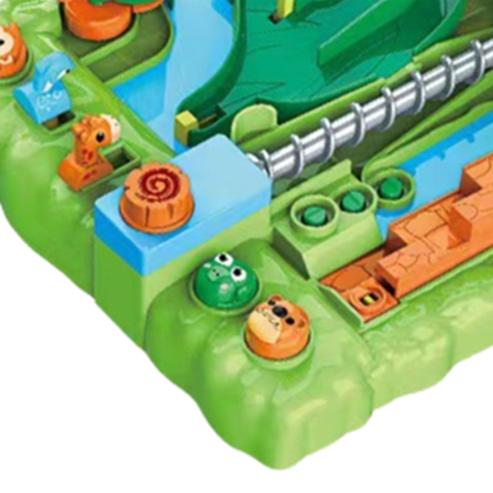 Board Game Race Track - Klocki do budowania toru kulkowego, gra