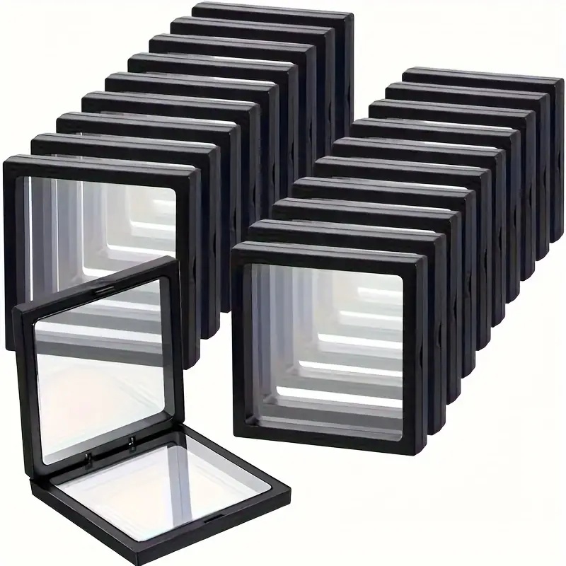 Token Tray Organizer - 20 szt. Przezroczyste pudełka 3D z