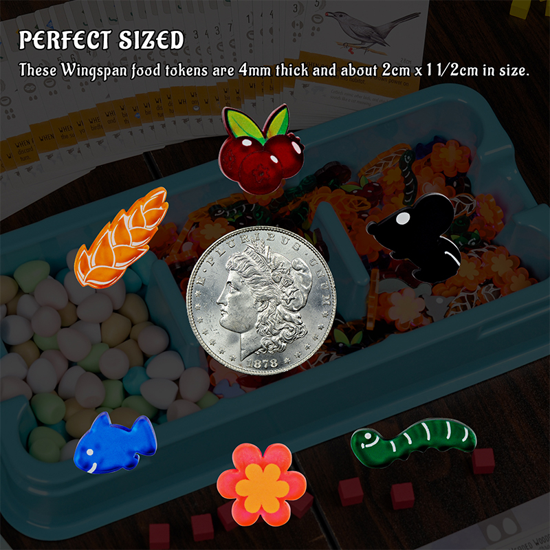 W zestawie żetony zasobów żywn – Board Game Quiz recenzja i cena