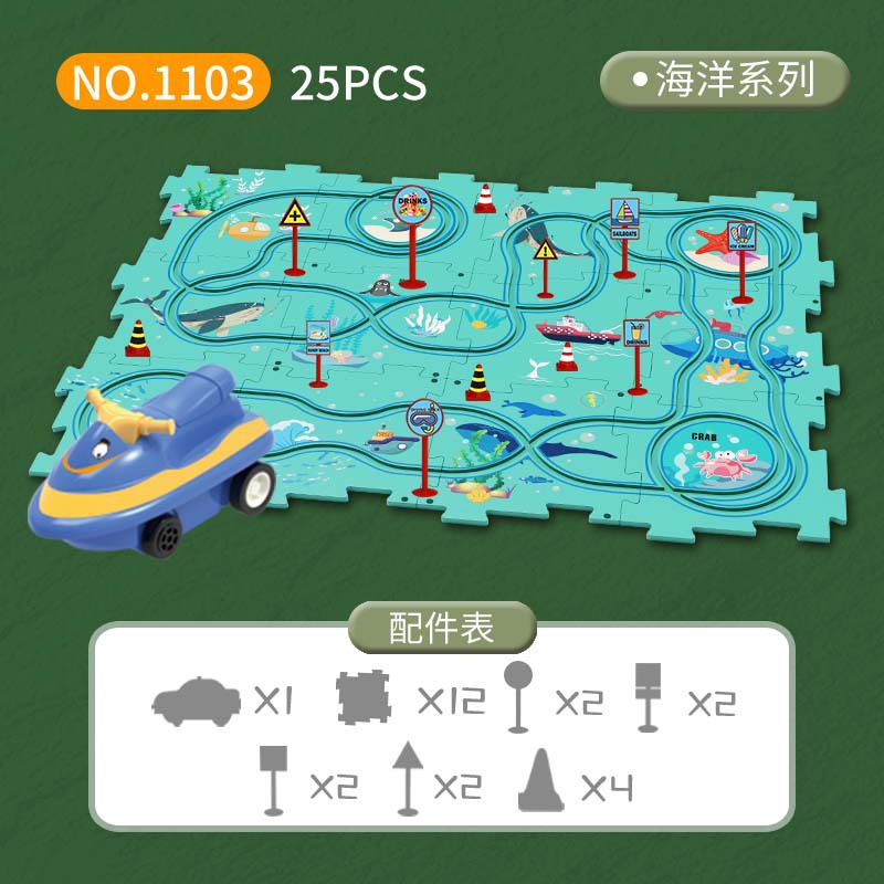 Montessori Elektryczna Torba z – Board Game Race Track recenzja i cena