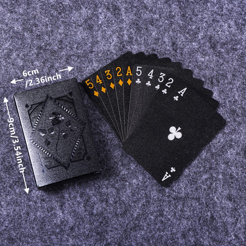 Kolor Czarny Złoty Gra karcian – Board Game With Chips recenzja i cena